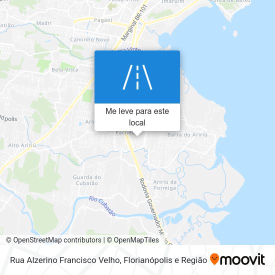 Rua Alzerino Francisco Velho mapa