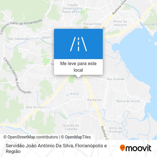 Servidão João Antônio Da Silva mapa