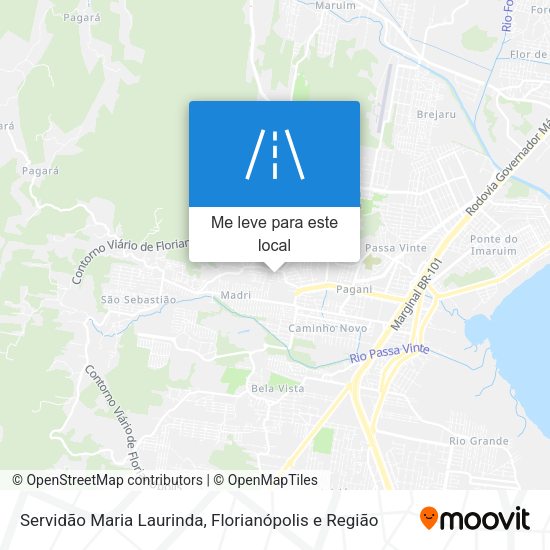 Servidão Maria Laurinda mapa