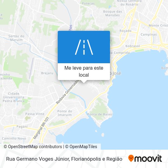 Rua Germano Voges Júnior mapa