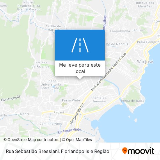 Rua Sebastião Bressiani mapa