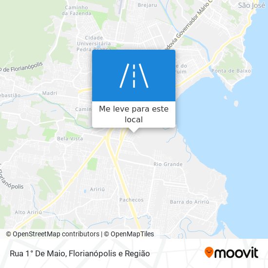 Rua 1° De Maio mapa