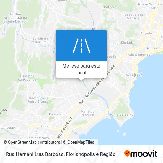 Rua Hernani Luís Barbosa mapa