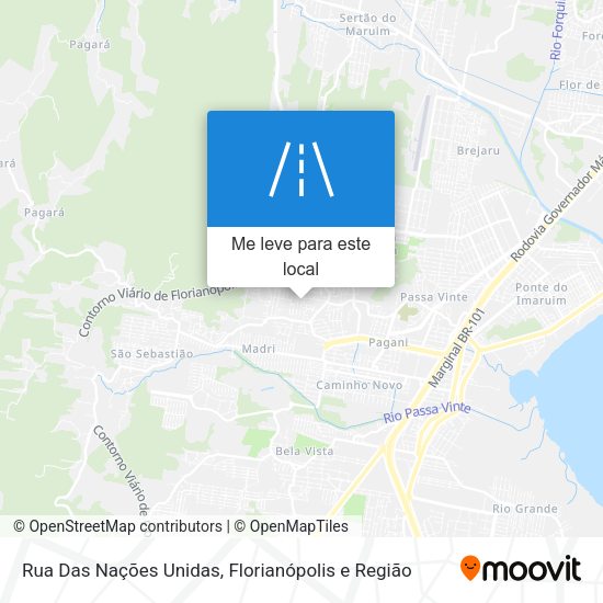 Rua Das Nações Unidas mapa