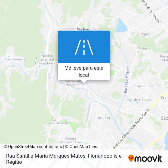 Rua Santília Maria Marques Matos mapa
