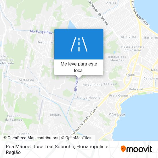 Rua Manoel José Leal Sobrinho mapa
