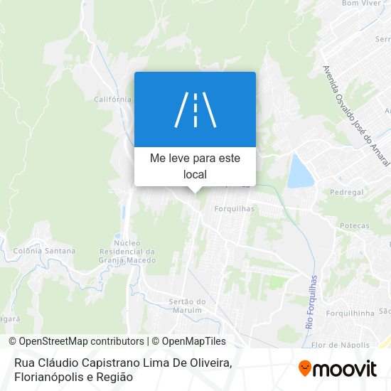 Rua Cláudio Capistrano Lima De Oliveira mapa