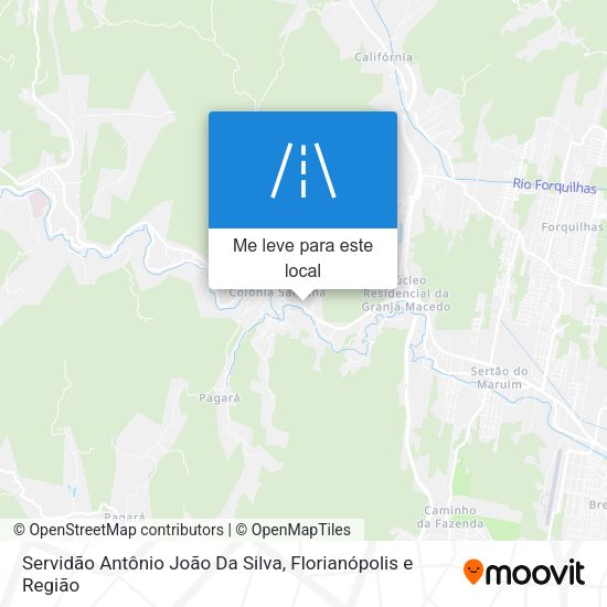 Servidão Antônio João Da Silva mapa