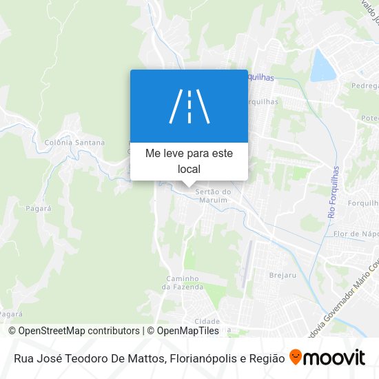 Rua José Teodoro De Mattos mapa