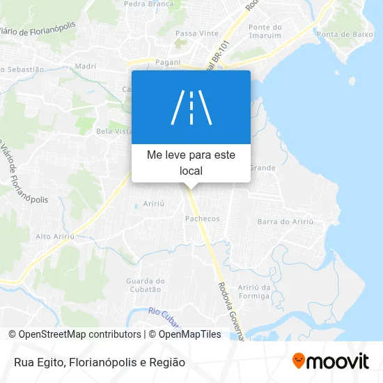 Rua Egito mapa