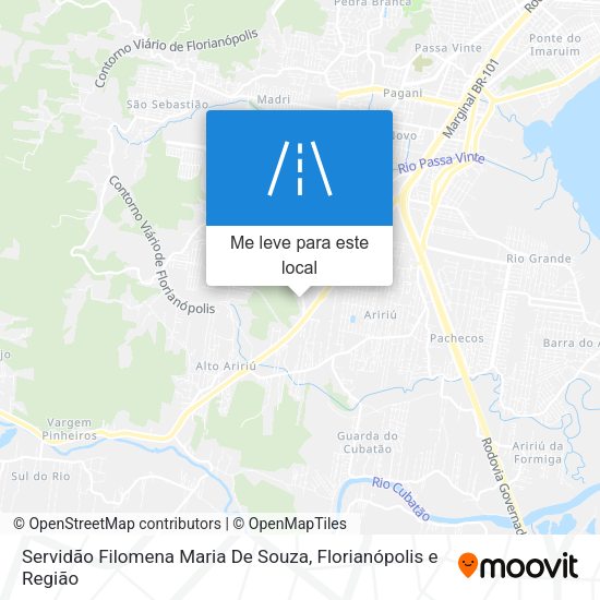 Servidão Filomena Maria De Souza mapa