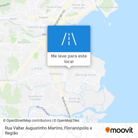 Rua Valter Augustinho Martins mapa