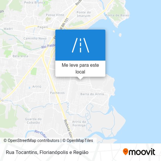 Rua Tocantins mapa