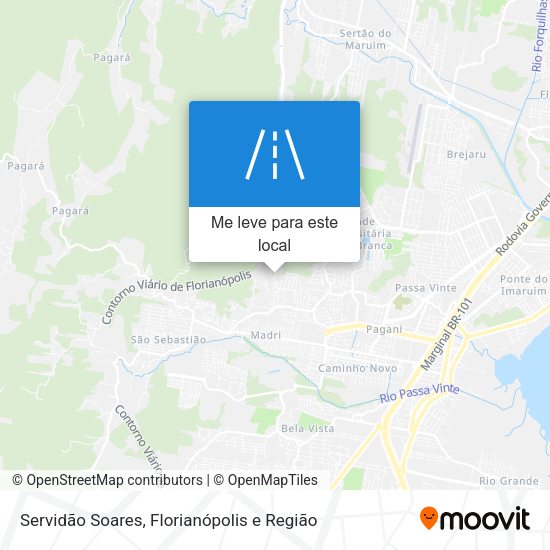 Servidão Soares mapa