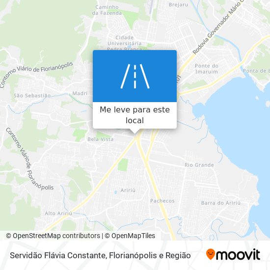 Servidão Flávia Constante mapa