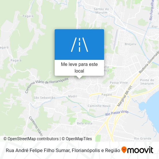 Rua André Felipe Filho Sumar mapa