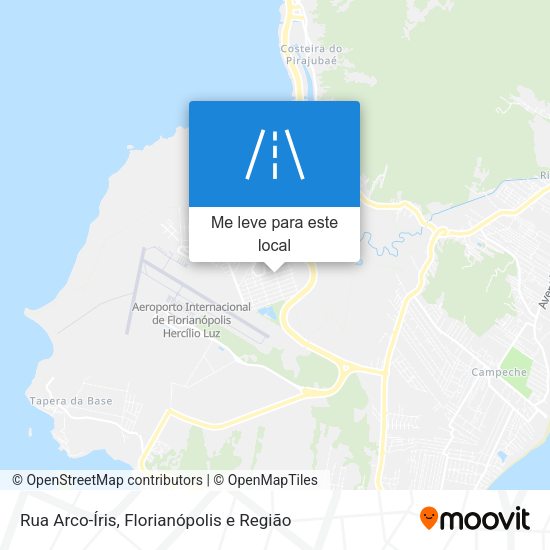 Rua Arco-Íris mapa