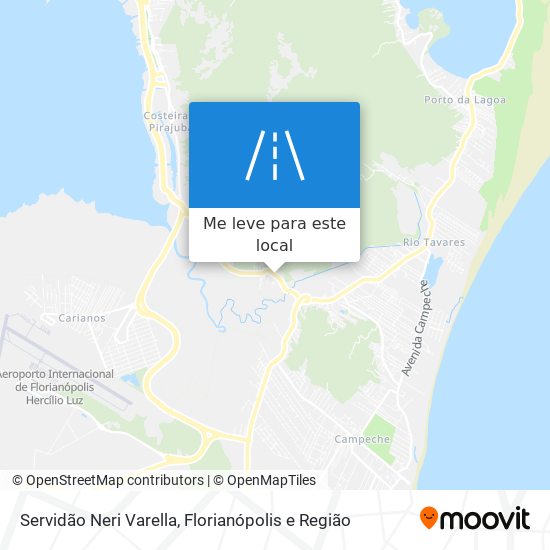 Servidão Neri Varella mapa