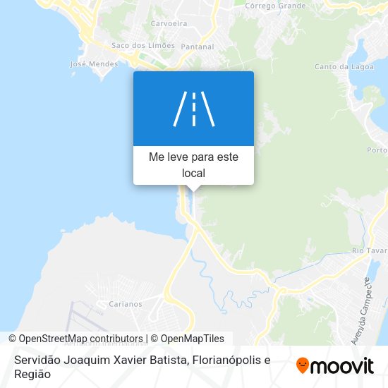 Servidão Joaquim Xavier Batista mapa