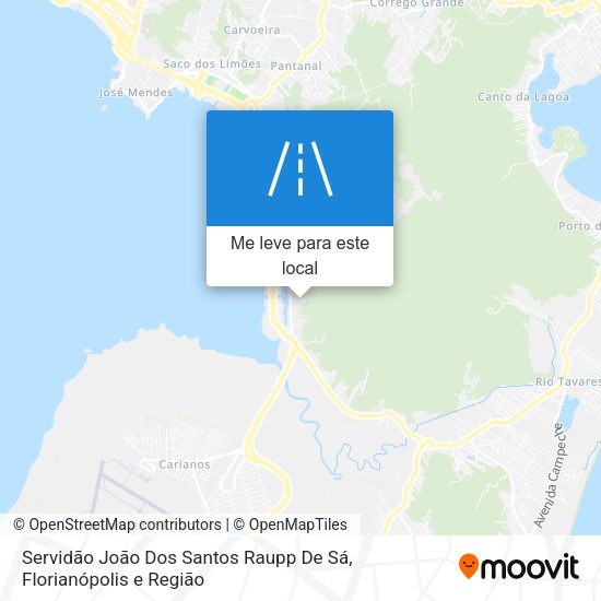 Servidão João Dos Santos Raupp De Sá mapa