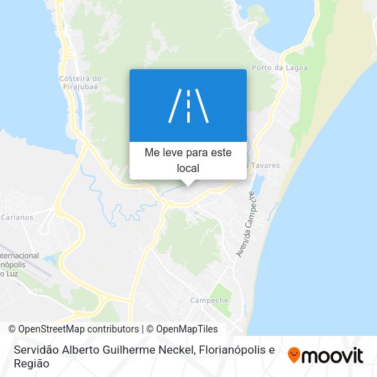 Servidão Alberto Guilherme Neckel mapa
