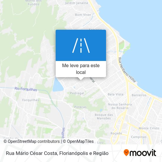 Rua Mário César Costa mapa