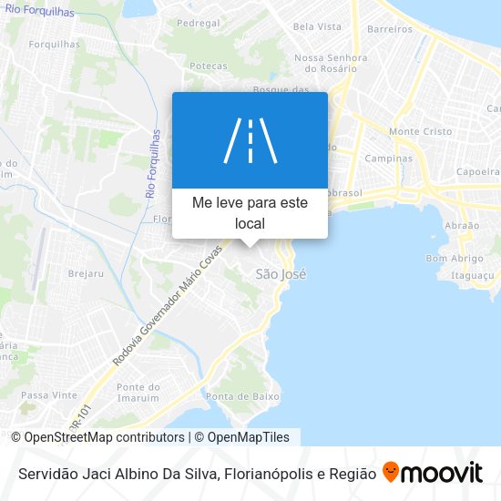 Servidão Jaci Albino Da Silva mapa