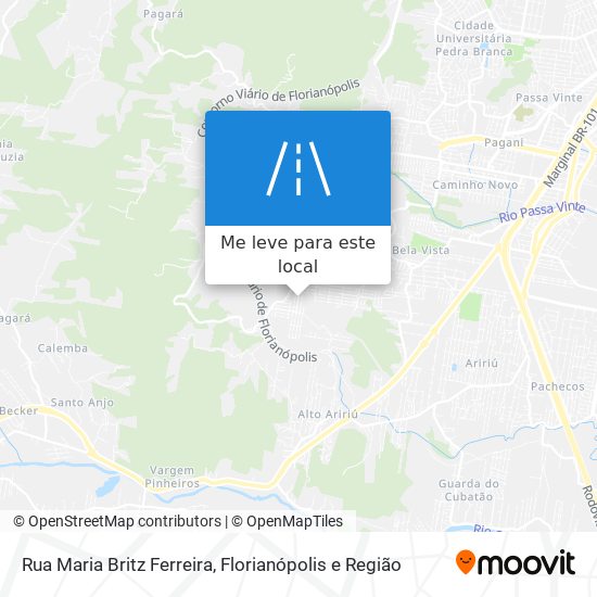 Rua Maria Britz Ferreira mapa