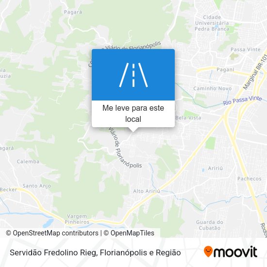 Servidão Fredolino Rieg mapa