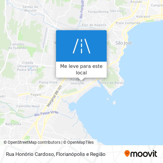 Rua Honório Cardoso mapa