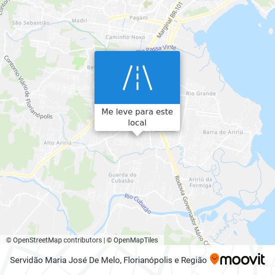 Servidão Maria José De Melo mapa