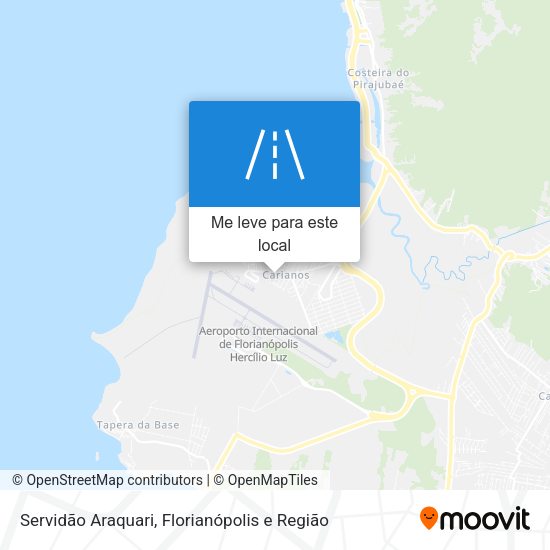 Servidão Araquari mapa