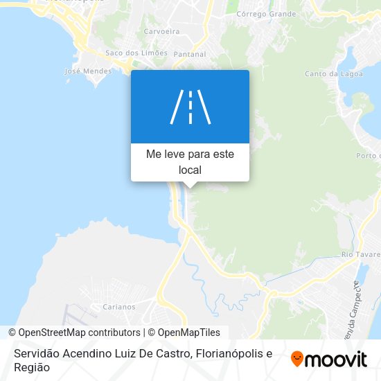 Servidão Acendino Luiz De Castro mapa