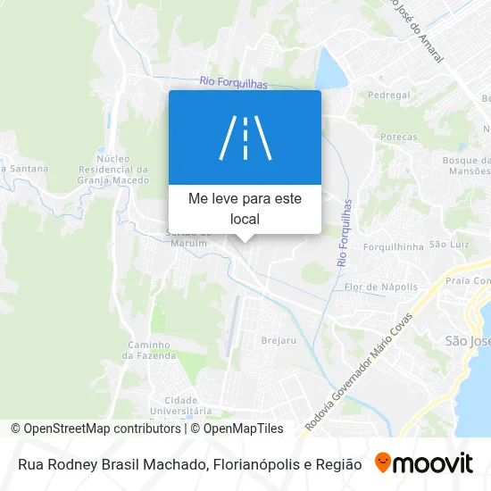Rua Rodney Brasil Machado mapa