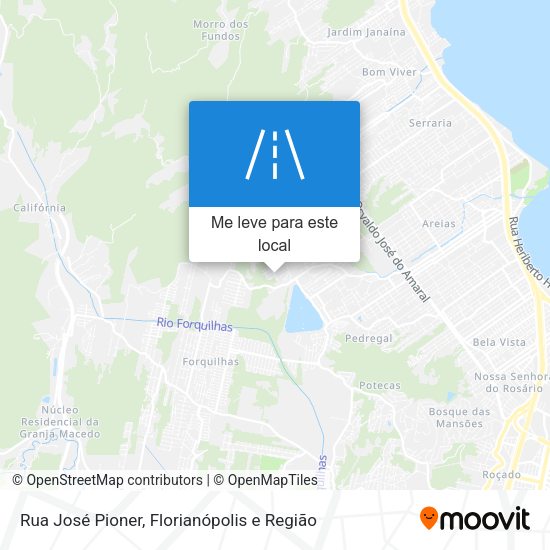 Rua José Pioner mapa
