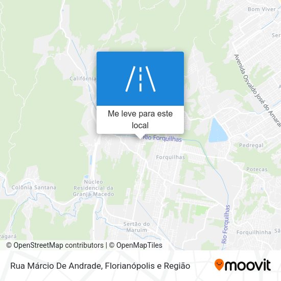 Rua Márcio De Andrade mapa