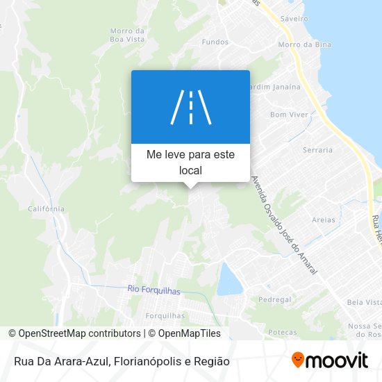 Rua Da Arara-Azul mapa