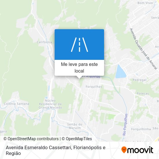 Avenida Esmeraldo Cassettari mapa
