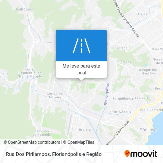 Rua Dos Pirilampos mapa