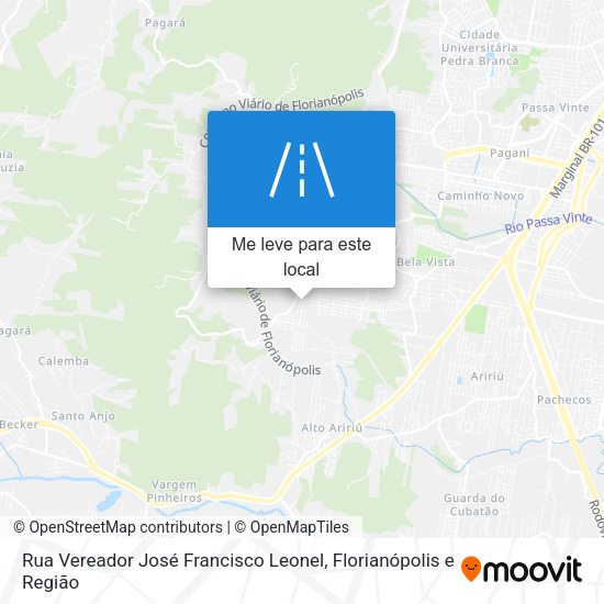 Rua Vereador José Francisco Leonel mapa