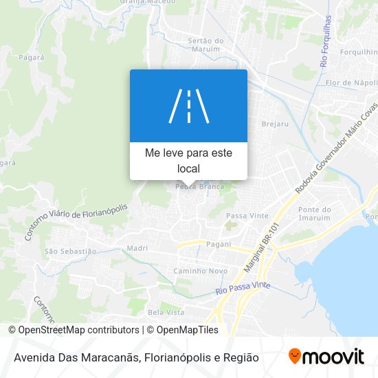 Avenida Das Maracanãs mapa