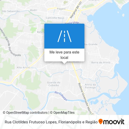 Rua Clotildes Frutuoso Lopes mapa