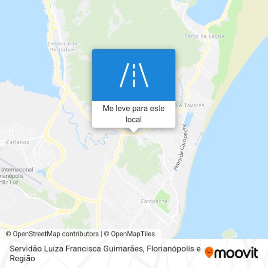 Servidão Luíza Francisca Guimarães mapa