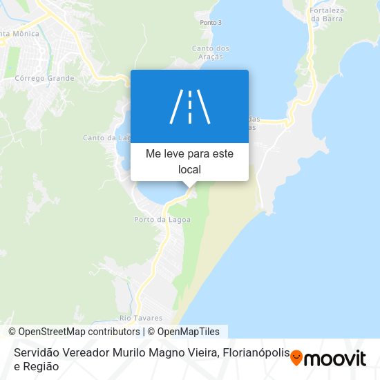 Servidão Vereador Murilo Magno Vieira mapa