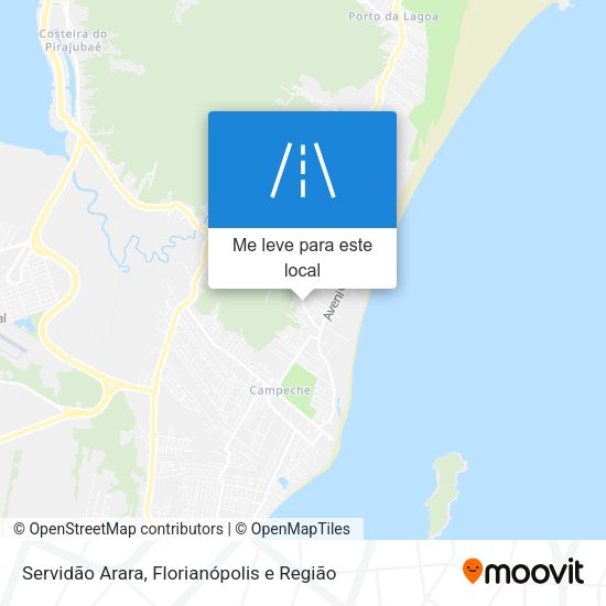 Servidão Arara mapa
