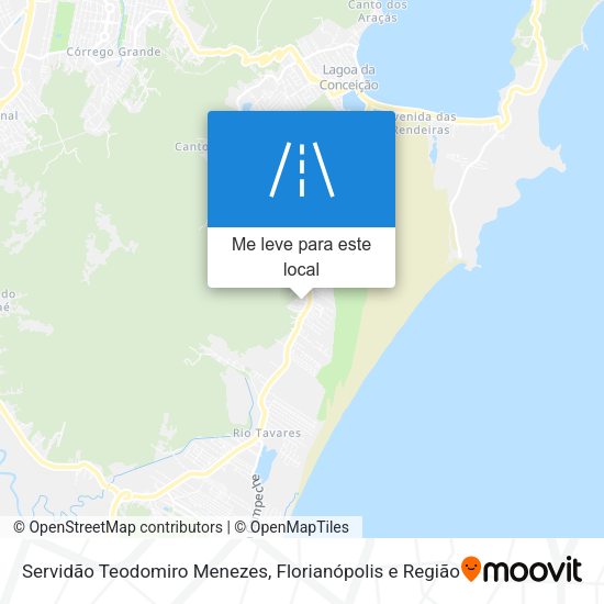 Servidão Teodomiro Menezes mapa