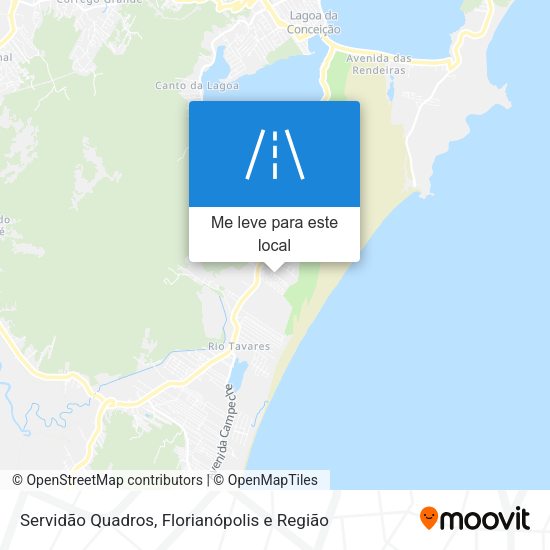 Servidão Quadros mapa
