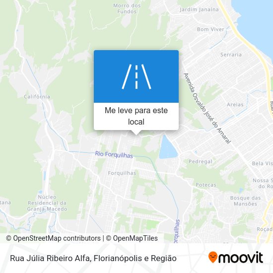 Rua Júlia Ribeiro Alfa mapa