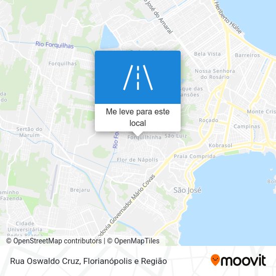 Rua Oswaldo Cruz mapa