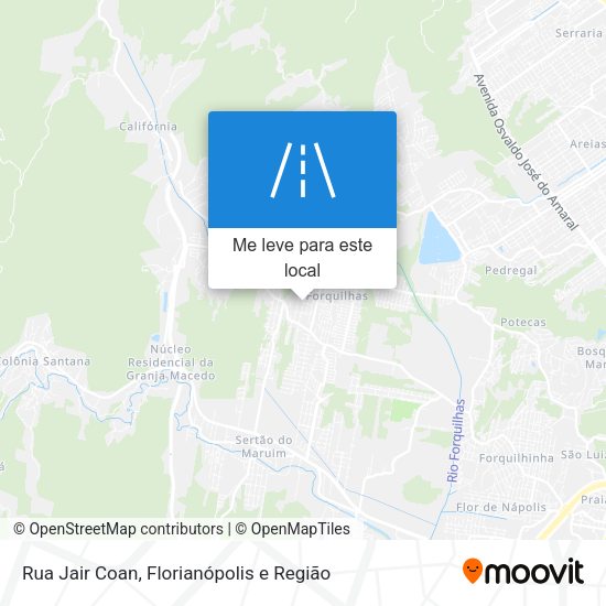 Rua Jair Coan mapa